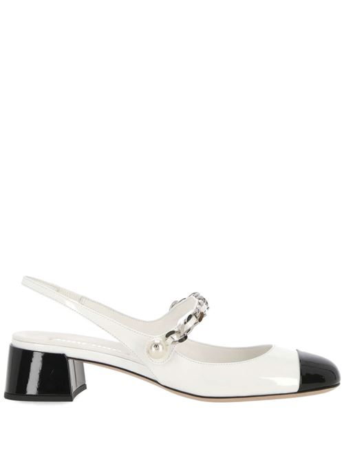 white and black pump Miu Miu | 5I045EF-03506EF0964